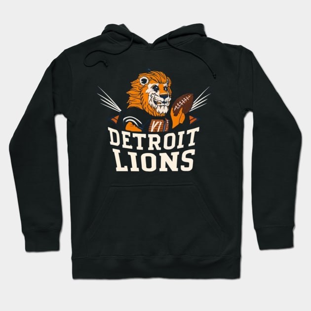 Detroit lions football vector design Hoodie by Nasromaystro